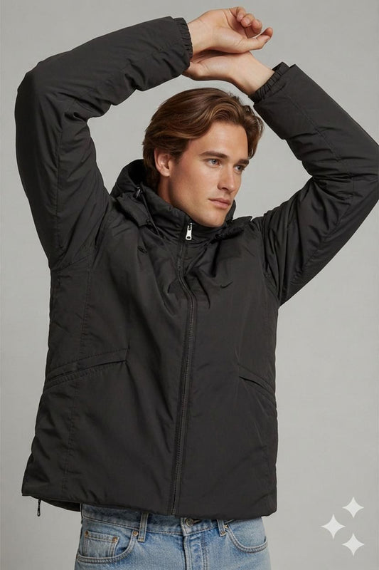 Nike Black Windbreaker Jacket - Size L
