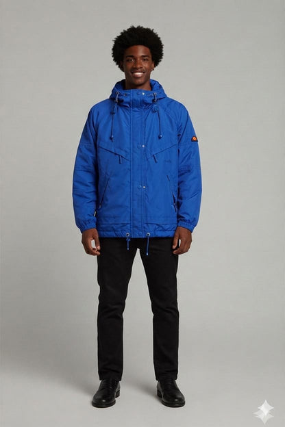 Ellesse Blue Windbreaker Jacket - Size 44