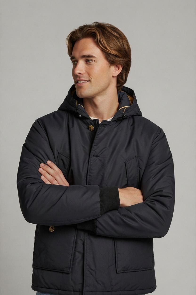Woolrich Arctic Parka Black Winter Jacket - Size L