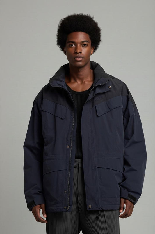Schöffel Navy Blue Windbreaker Jacket - Outdoor Wear