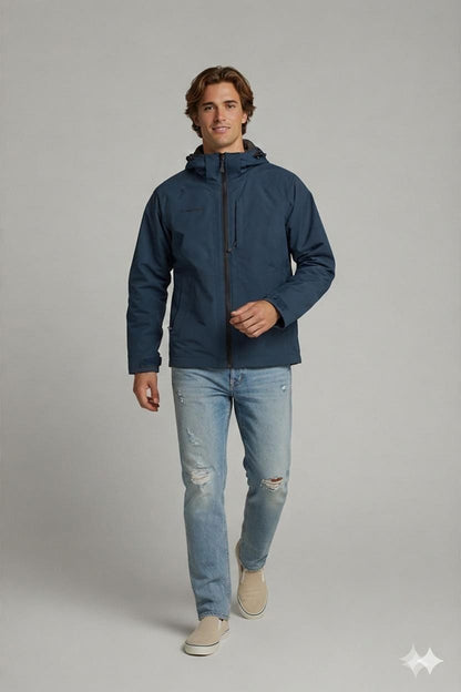 Mammut Blue Windbreaker Jacket - Size XS