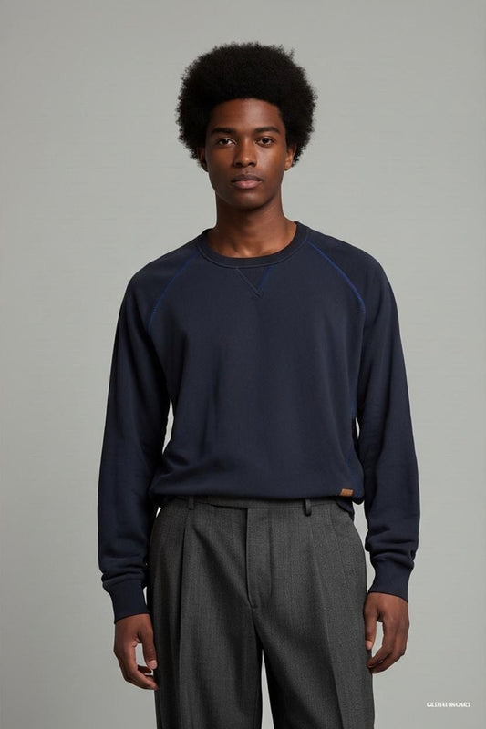 Napapijri Men's Navy Crew Neck Sweater - Size XXL