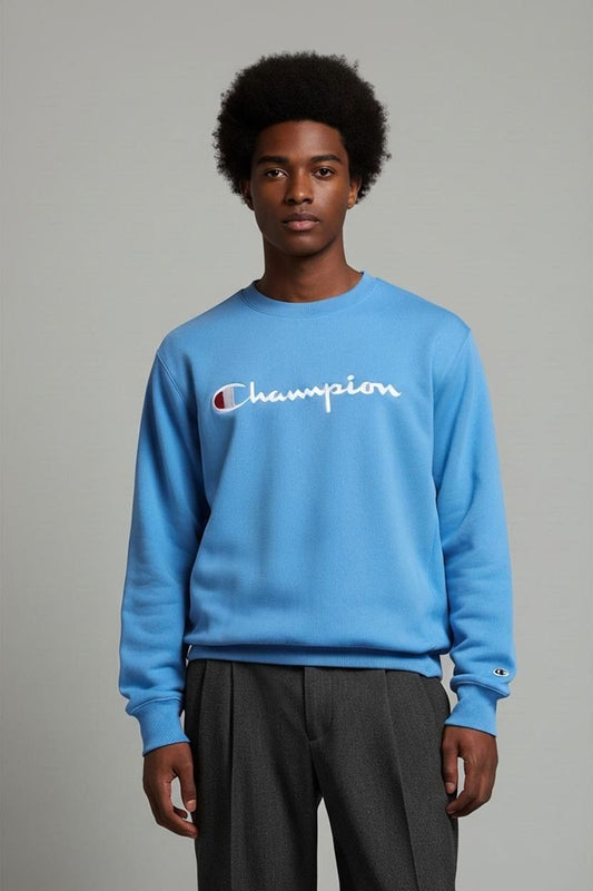Champion Blue Crewneck Sweatshirt - Size Medium