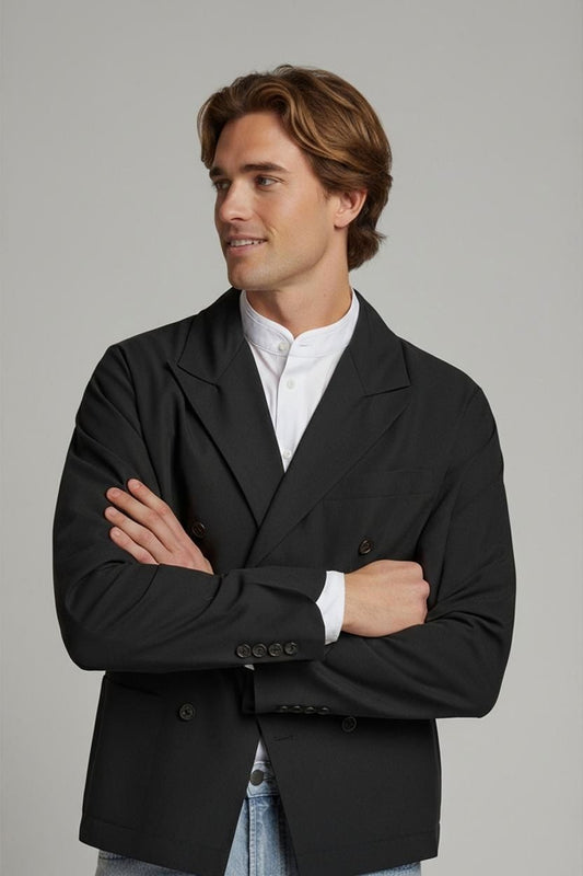 Hugo Boss Black Suit by Garbicio - Italian Wool - Size 46R