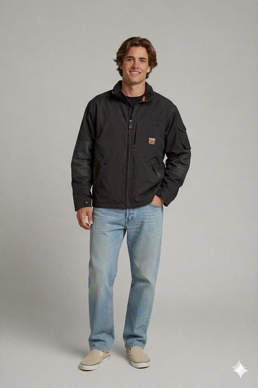 Timberland PRO Series Black Windbreaker Jacket - Size XL