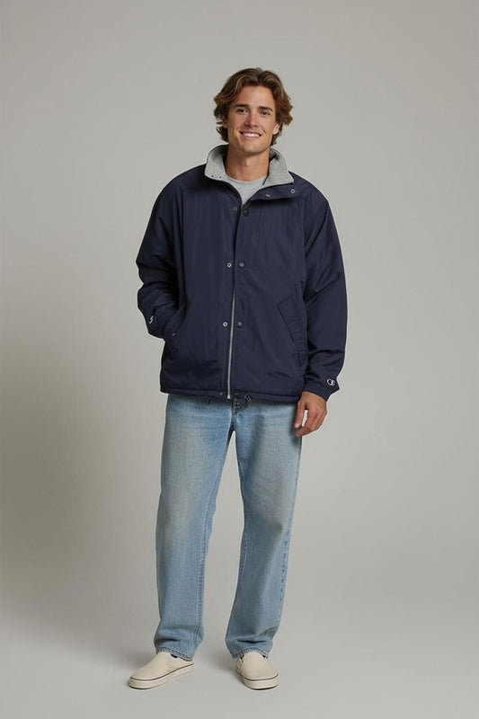 Champion USA Navy Windbreaker Jacket - Size M