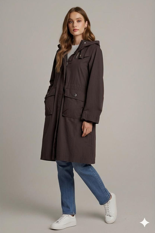 Puma Brown Parka Jacket - Outdoor Long Coat