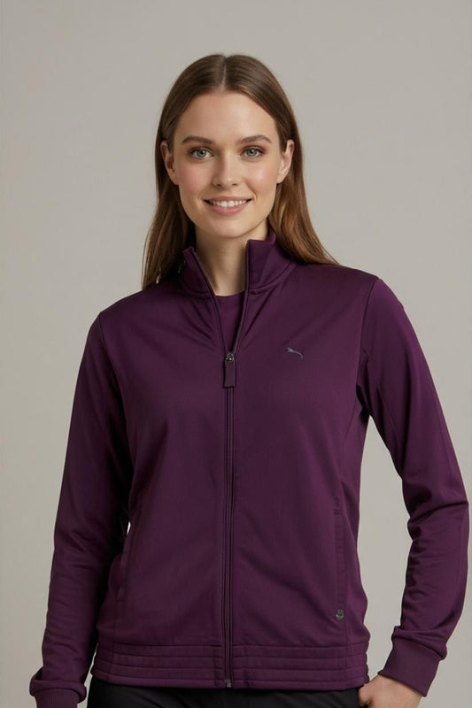 Puma Purple Full Zip Track Jacket - UK Size 12