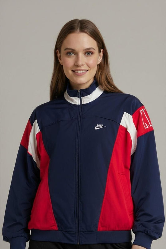 Nike Vintage Windbreaker Jacket - Navy/Red/White - Size XL