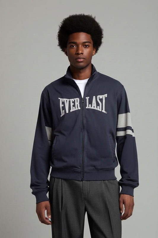 Everlast Navy Blue Zip-Up Sweatshirt - Size L