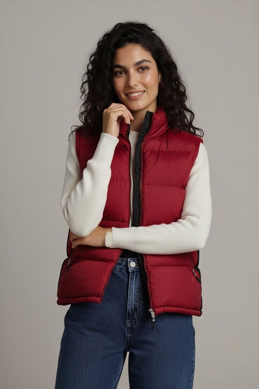 Sprayground Red Down Puffer Vest - Size L