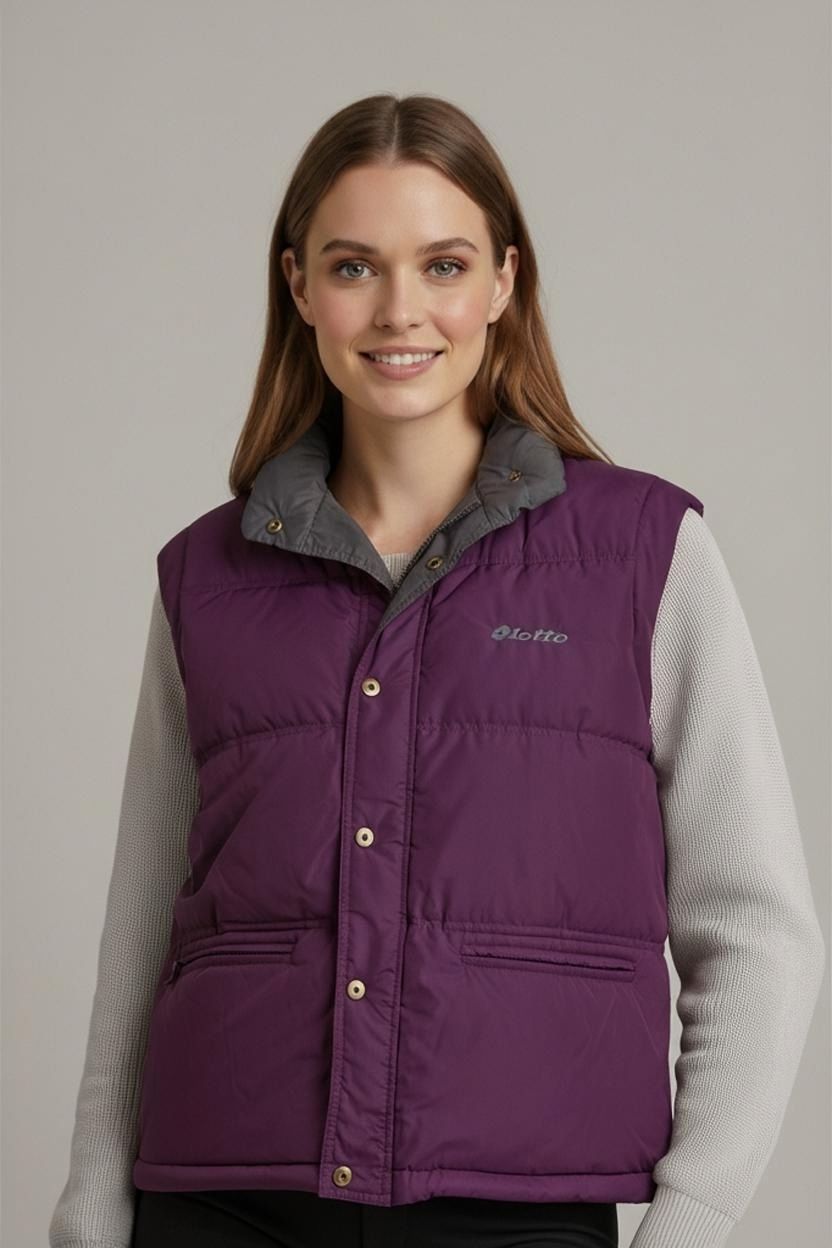 Lotto Purple Parka Jacket with Grey Accents