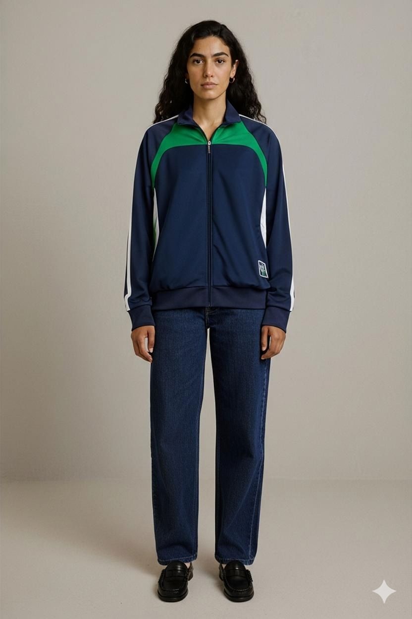 Ellesse Navy & Green Windbreaker Jacket