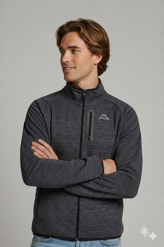 Kappa Grey Windbreaker Jacket - Size XL