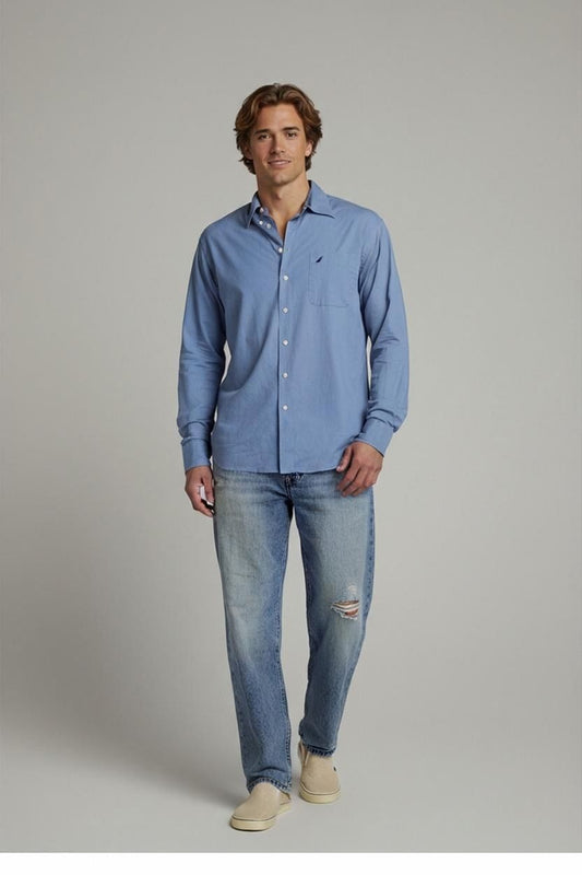 Nautica Vintage Oxford Button-Down Shirt - Size 16 1/2