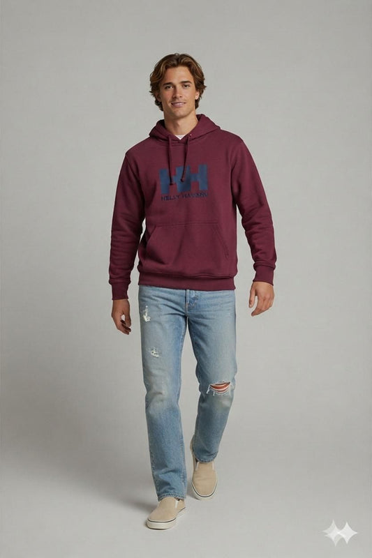 Helly Hansen Burgundy Hoodie - Size S