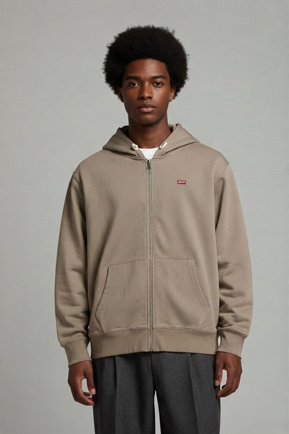 Levi's Beige Zip-Up Jacket - Size XXL