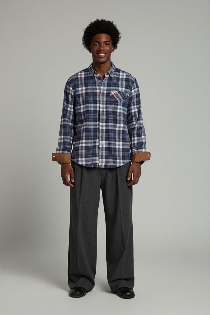 Timberland Plaid Flannel Button-Down Shirt - Size S Regular Fit