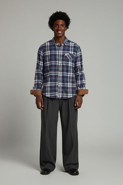 Timberland Plaid Flannel Button-Down Shirt - Size S Regular Fit
