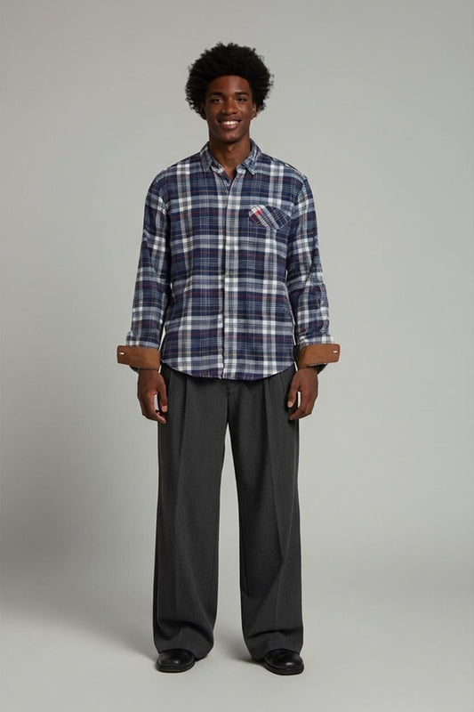 Timberland Plaid Flannel Button-Down Shirt - Size S Regular Fit