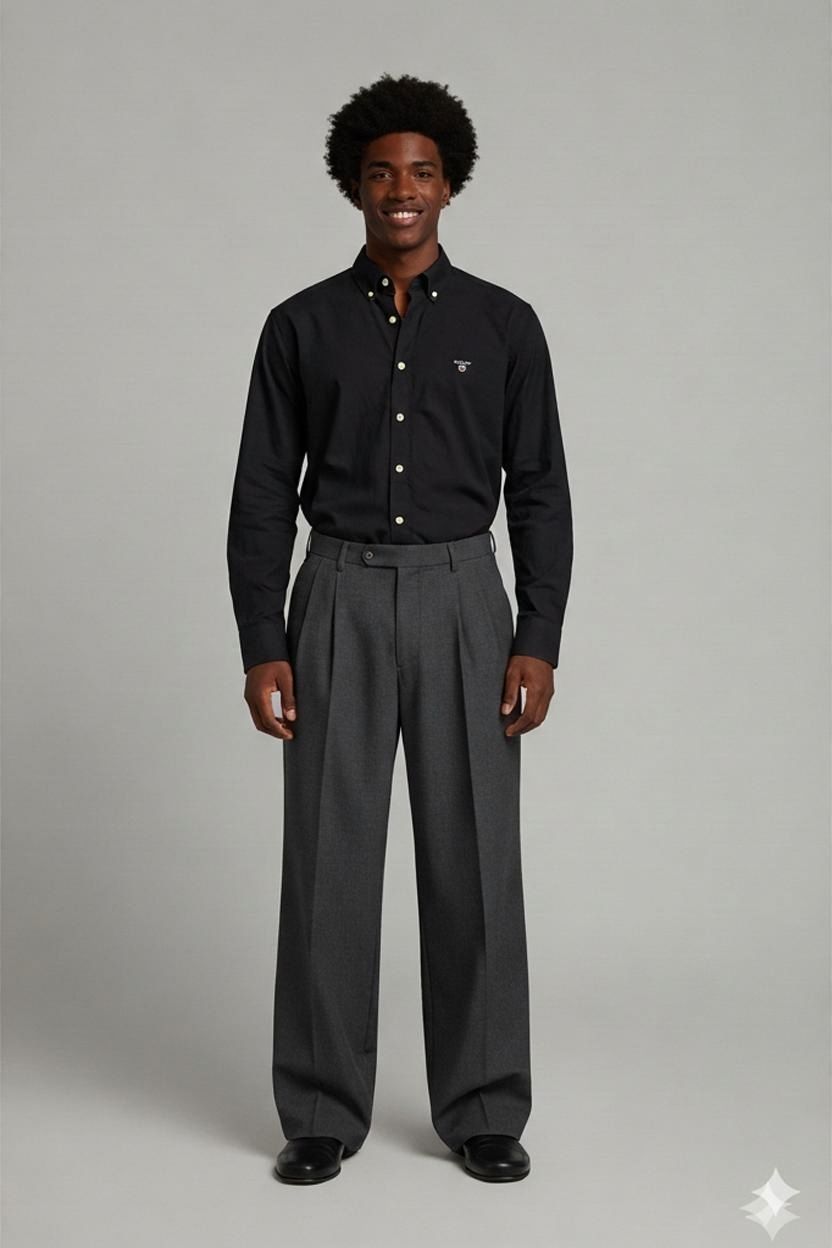 GANT Black Button-Down Shirt - Slim Fit