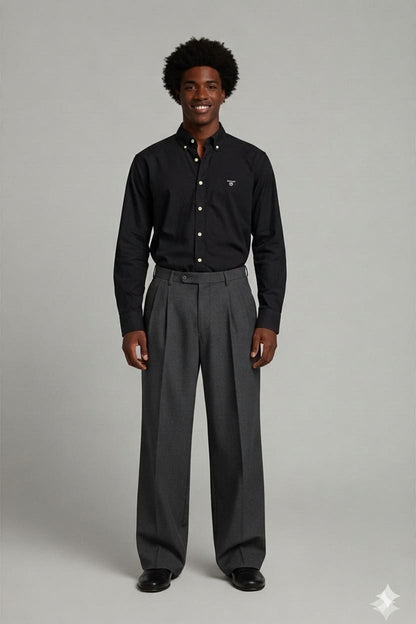 GANT Black Button-Down Shirt - Slim Fit