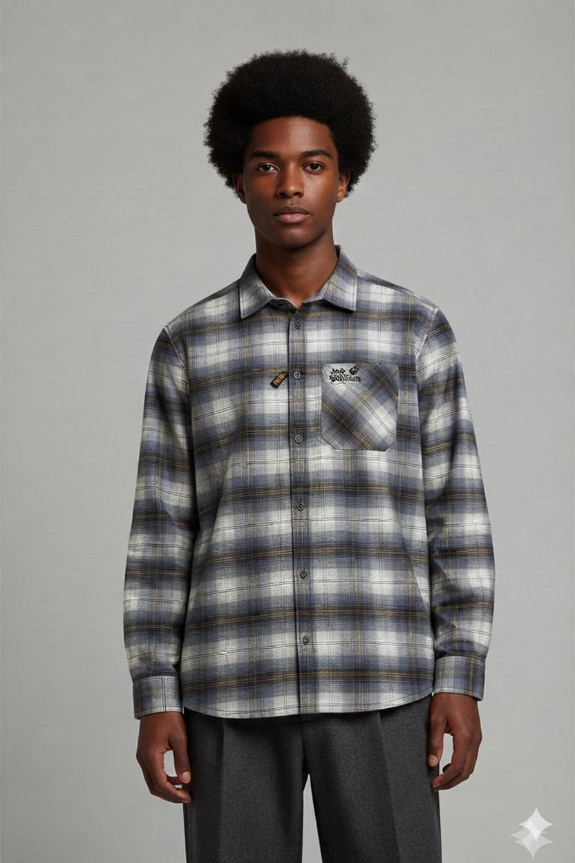 Jack Wolfskin Plaid Button-Down Shirt - Size S