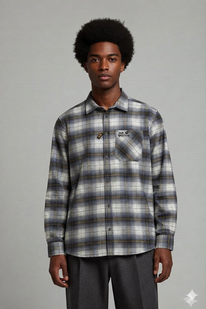 Jack Wolfskin Plaid Button-Down Shirt - Size S
