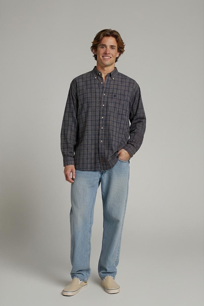 Timberland Plaid Button-Down Shirt - Size L