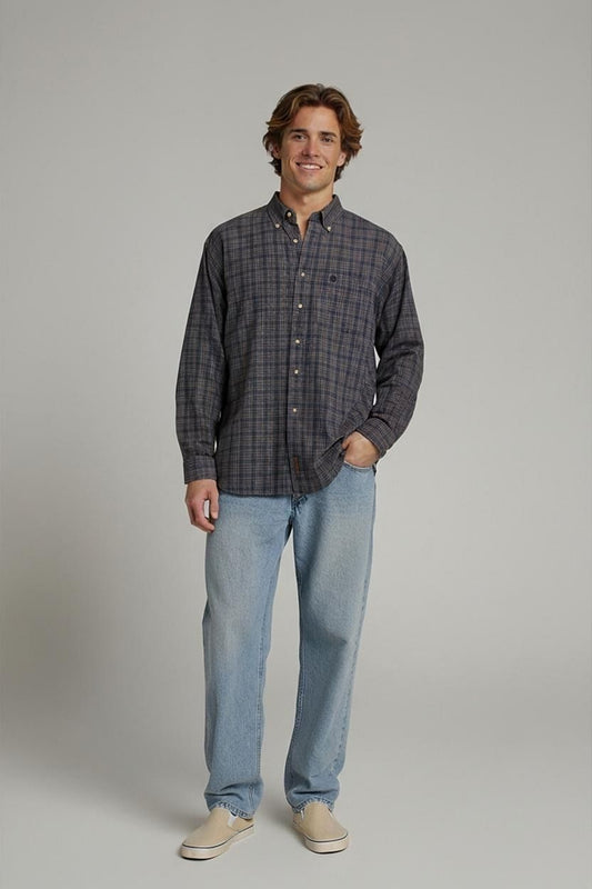 Timberland Plaid Button-Down Shirt - Size L