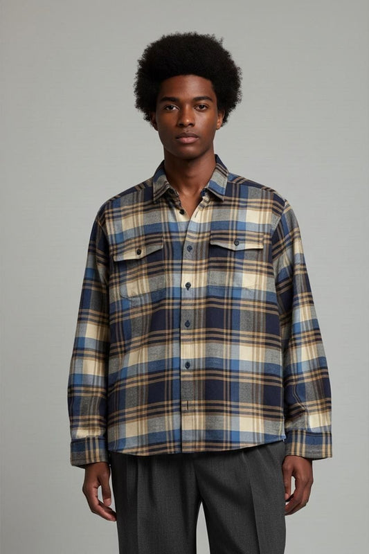 Patagonia Organic Cotton Plaid Button-Down Shirt - Size M