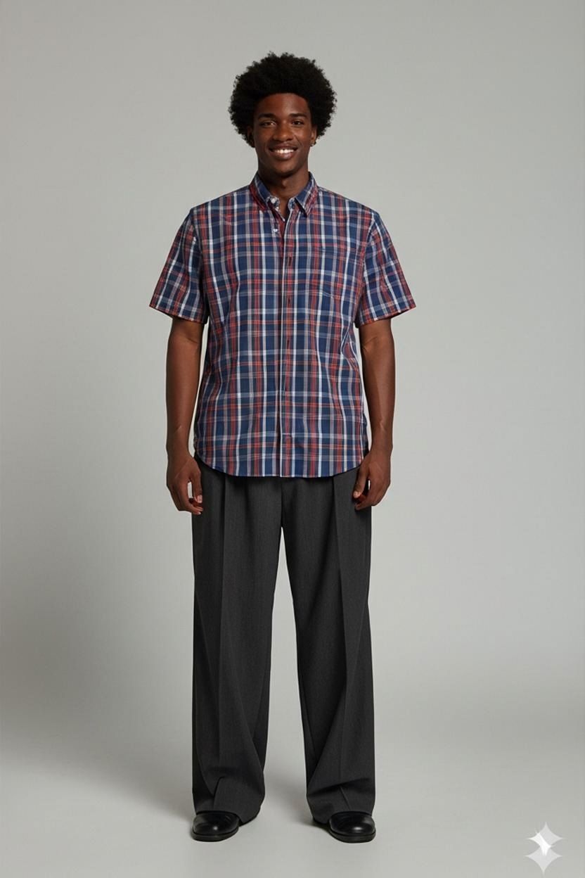 Timberland Earthkeepers Blue Plaid Button-Down Shirt - Size XL