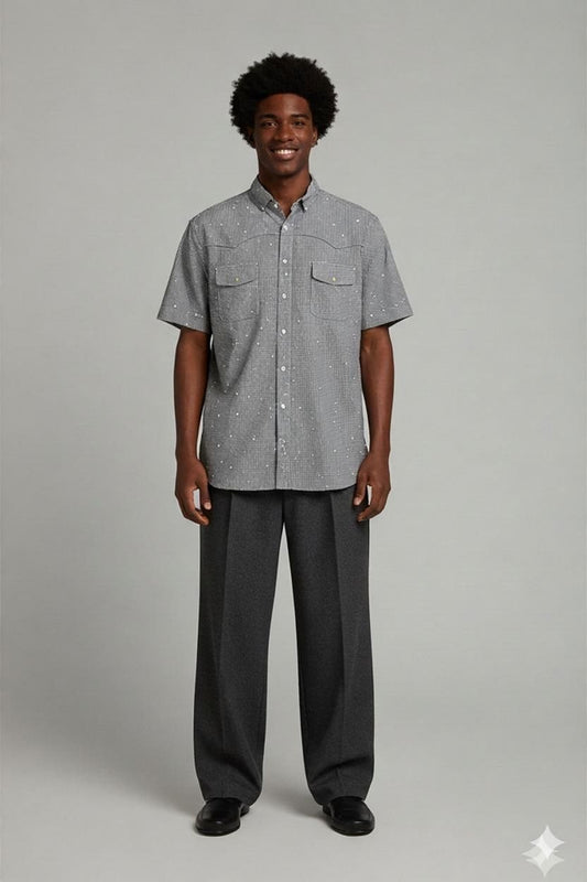 Diesel Men's Checkered Button-Down Shirt - Size XL