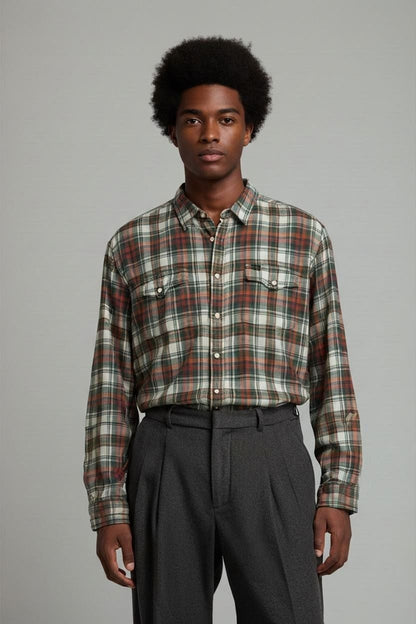 Lee Plaid Button-Down Shirt - Size XL