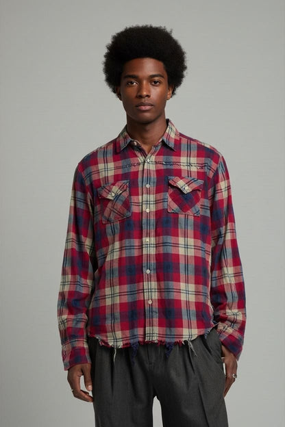 Diesel Plaid Button-Down Shirt - Size S