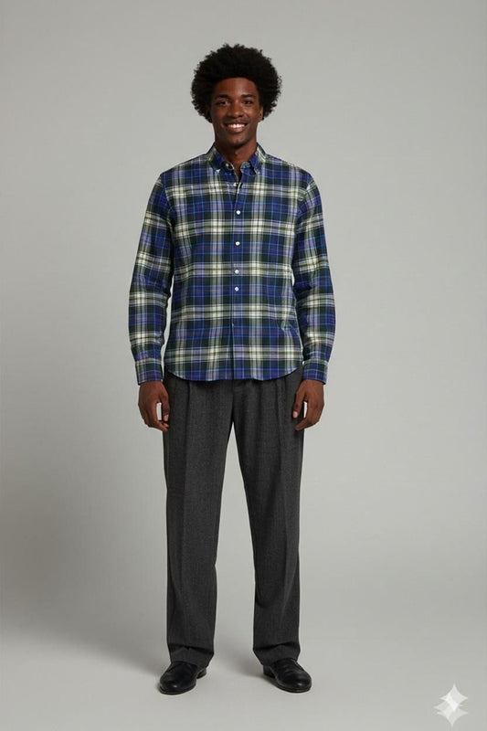 Vans Off The Wall Plaid Button-Down Shirt - Size M