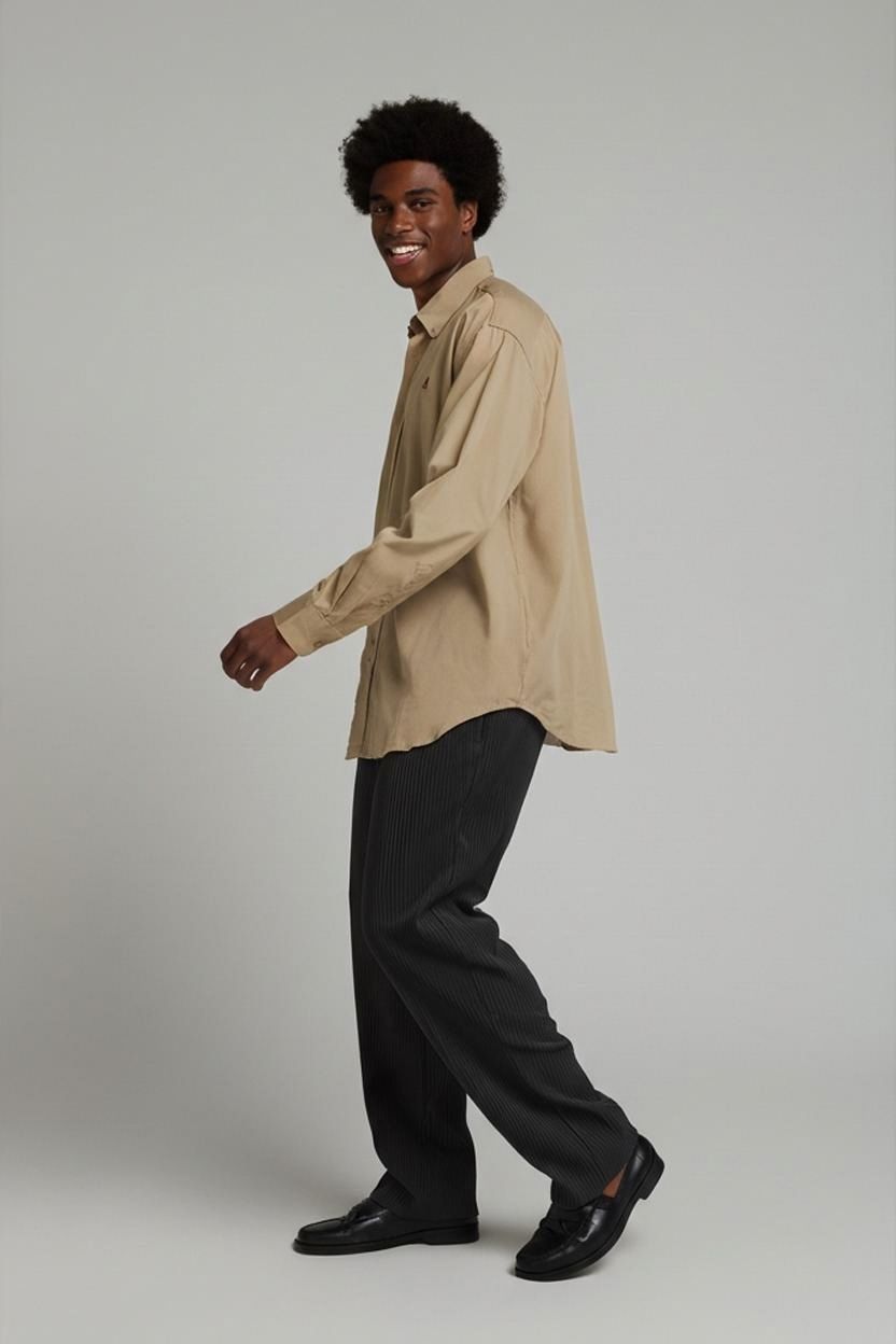 Marlboro Classics Beige Cotton Jacket - Large