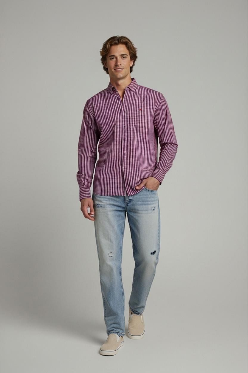 Robe di Kappa Checkered Button-Down Shirt - Size Large