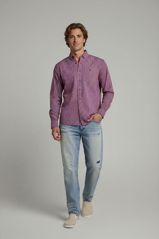 Robe di Kappa Checkered Button-Down Shirt - Size Large