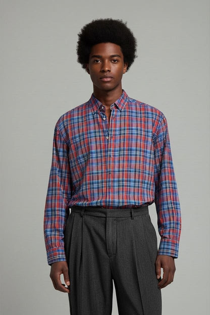 BOSS Hugo Boss Plaid Button-Down Shirt - Size 2XL