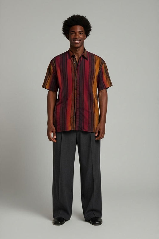 Dolce & Gabbana Striped Button-Down Shirt - Size L