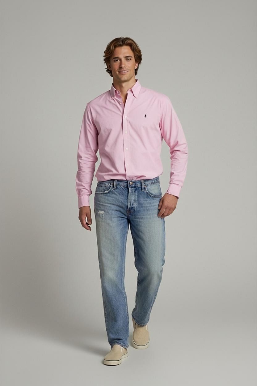 Ralph Lauren Pink Button-Down Shirt - Custom Fit