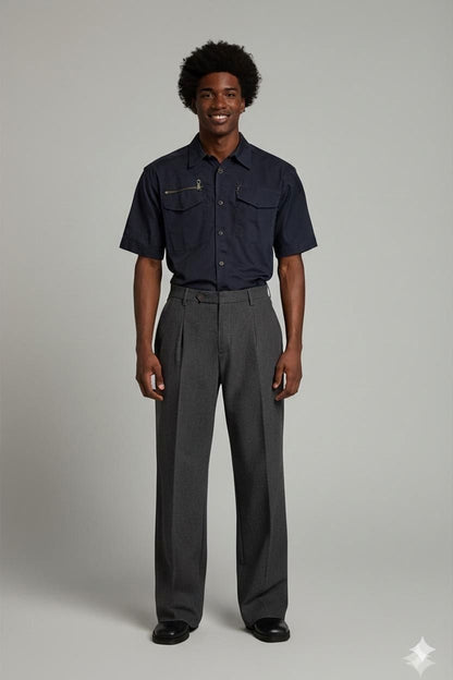 Diesel Black Button-Down Shirt - Size S