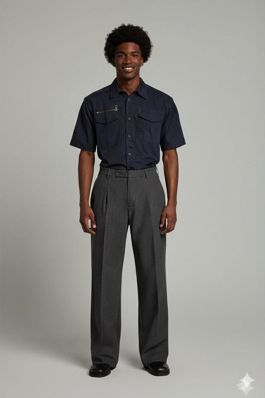 Diesel Black Button-Down Shirt - Size S