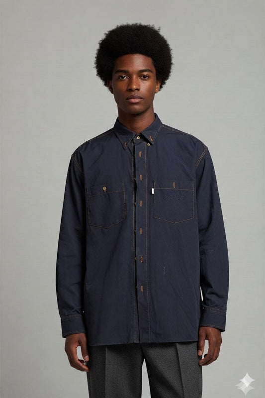 Levi's Strauss & Co Navy Denim Shirt - Size L