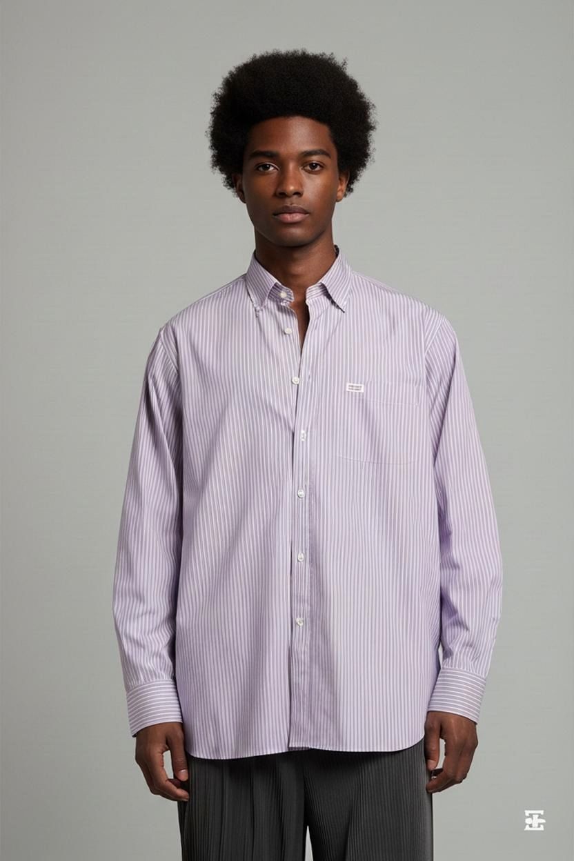 Enrico Vesputti & American Vestido Striped Button-Down Shirt - Size L
