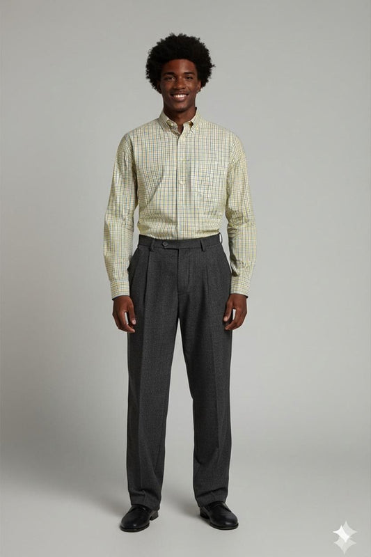 Paul & Shark Yellow Checkered Button-Down Shirt