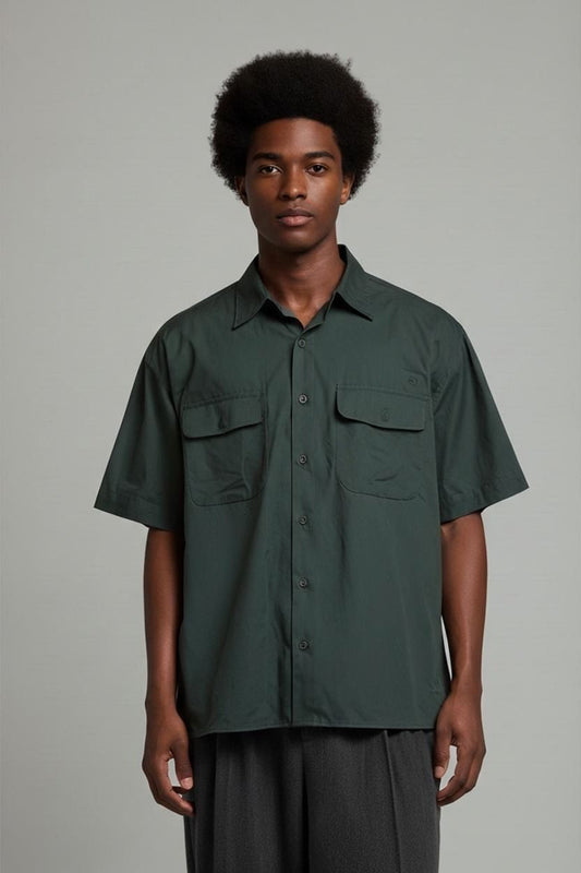 Camel Collection Green Button-Down Shirt - Size XL