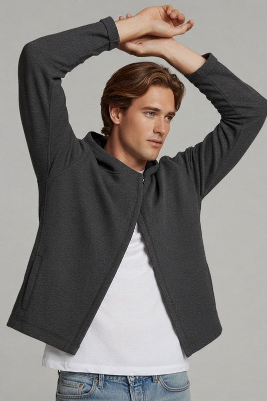 Champion Heritage Fit Grey Hooded Jacket - Size XL