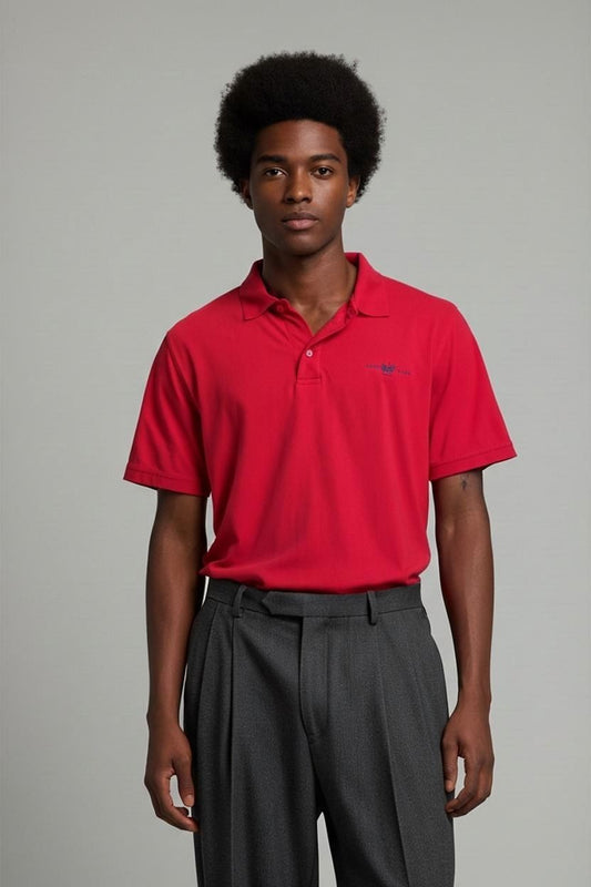 Harvey Miller Polo Club Red Polo Shirt - Size L